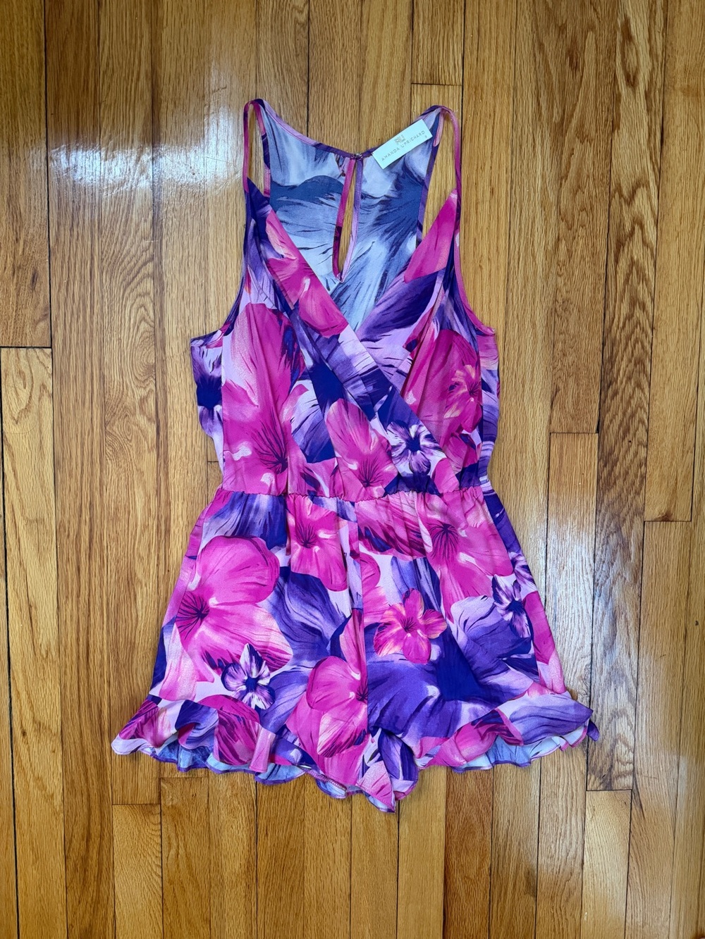 Amanda Uprichard Pink & Purple Floral Romper